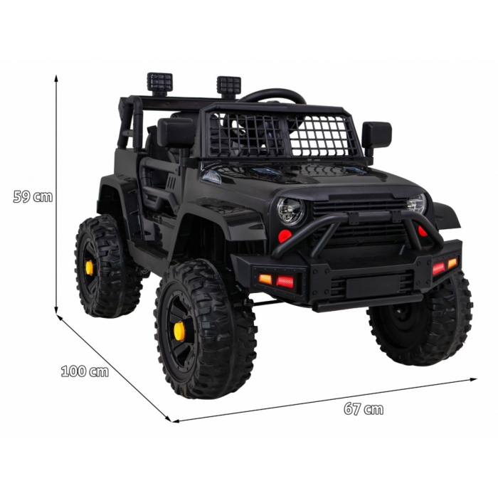 Masinuta electrica cu telecomanda Jeep Dark Night negru