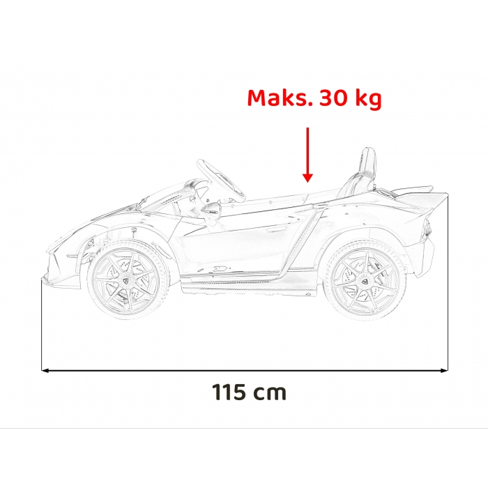 Masinuta electrica cu telecomanda Lamborghini Invencible roz - 1 | YEO