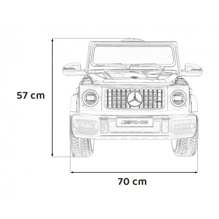 Masinuta electrica cu telecomanda Mercedes AMG G63 negru - 2 | YEO