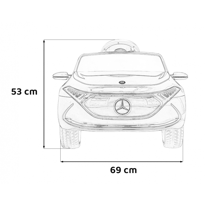 Masinuta electrica cu telecomanda Mercedes Benz AMG EQA negru - 8