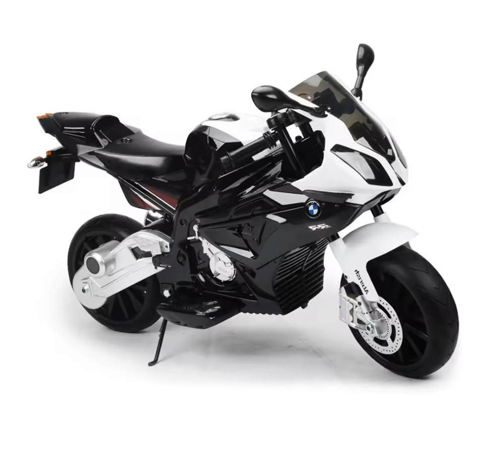 Motocicleta electrica 12V 90W cu doua motoare BMW RR Black