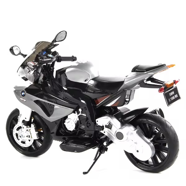 Motocicleta electrica 12V 90W cu doua motoare BMW RR Black - 2