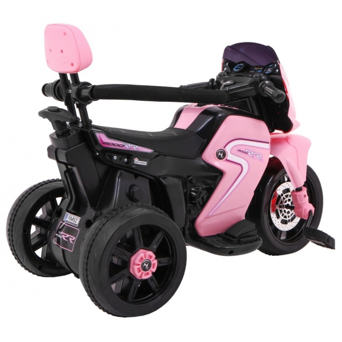 Motocicleta 3 in 1 electrica 78x39x59 cm roz - 7