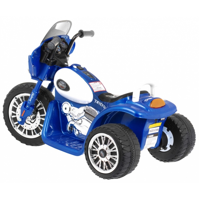 Motocicleta electrica Chopper JT568 79x46x54 cm albastru 20W - 1