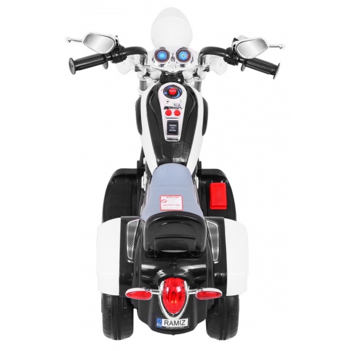 Motocicleta electrica Chopper NightBike TR1501 92x34x63 cm alb - 7