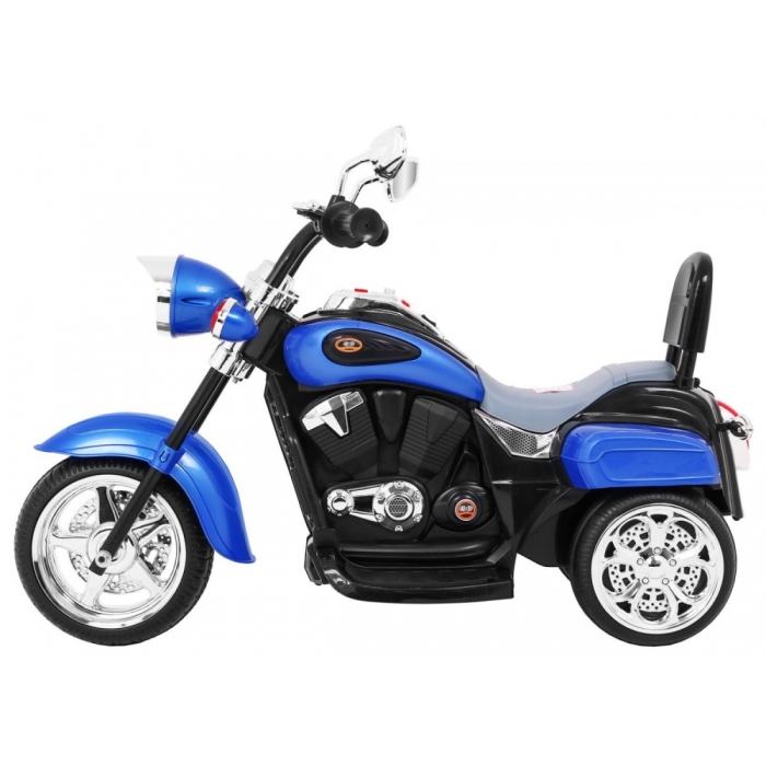 Motocicleta electrica Chopper NightBike TR1501 92x34x63 cm albastru - 4