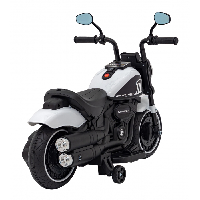 Motocicleta electrica Chopper Faster AHL008 78x30x55 cm alb 20W