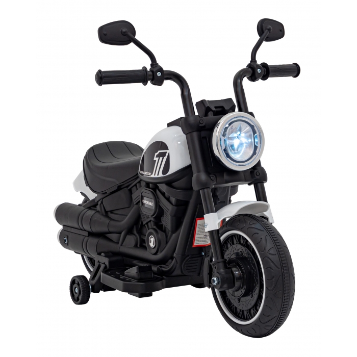 Motocicleta electrica Chopper Faster AHL008 78x30x55 cm alb 20W - 3