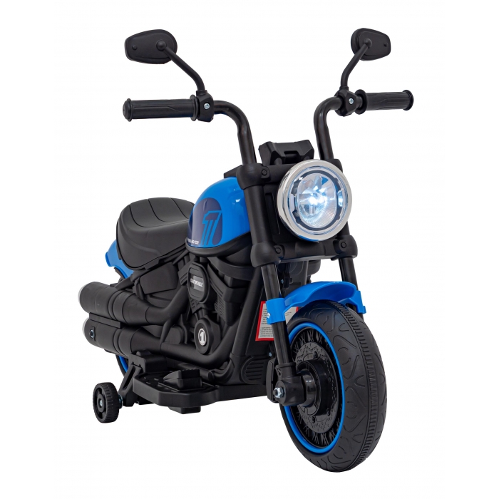 Motocicleta electrica Chopper Faster AHL008 78x30x55 cm albastru - 2