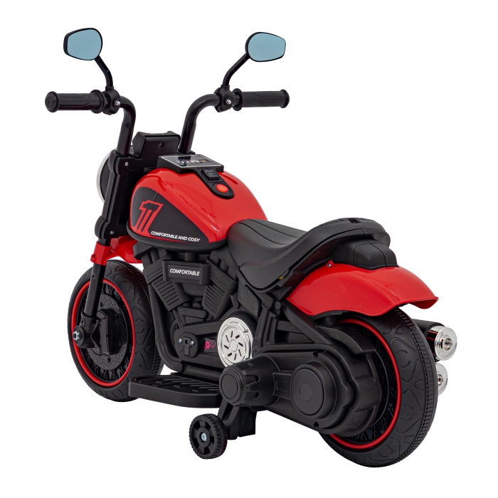 Motocicleta electrica Chopper Faster AHL008 78x30x55 cm rosu - 6