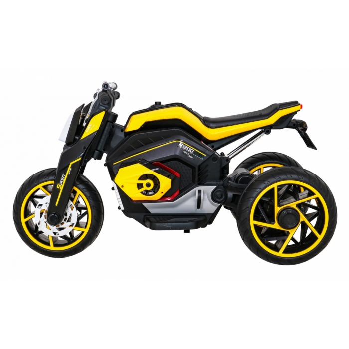 Motocicleta electrica Future LL8001-A 109x54x68 cm galben - 6