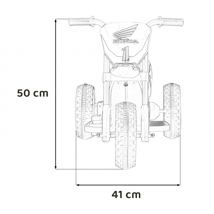 Motocicleta electrica Honda CRF 450R 70x41x50 cm rosu - 8