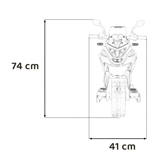 Motocicleta electrica Honda NC750X 103x41x74 cm alb - 9