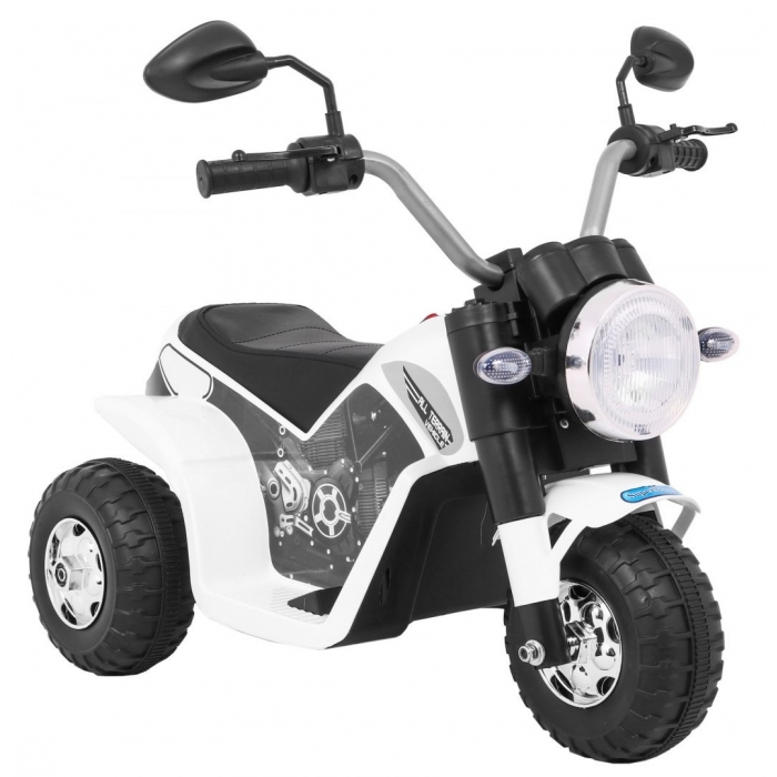 Motocicleta electrica MiniBike 71x53x57 cm alb