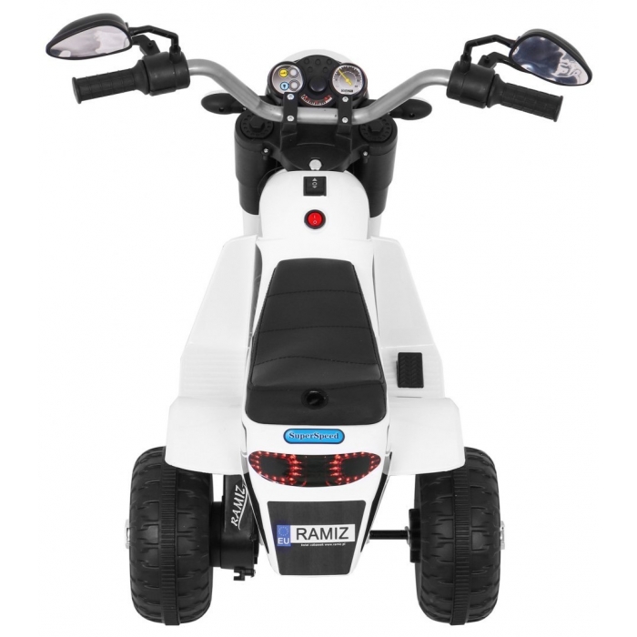 Motocicleta electrica MiniBike 71x53x57 cm alb - 6