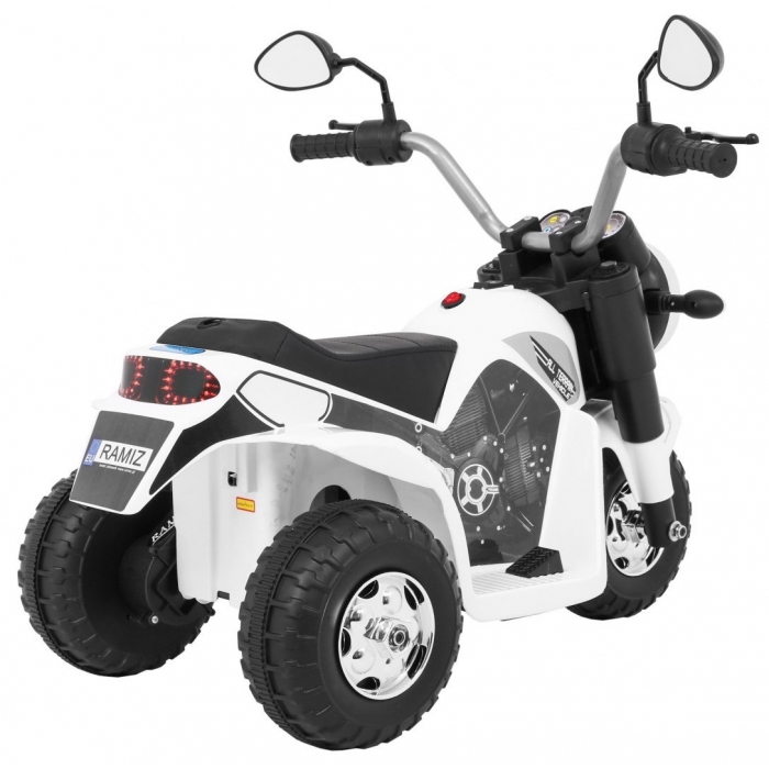 Motocicleta electrica MiniBike 71x53x57 cm alb - 7