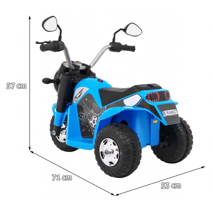 Motocicleta electrica MiniBike 71x53x57 cm albastru - 1