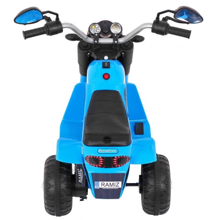 Motocicleta electrica MiniBike 71x53x57 cm albastru - 6