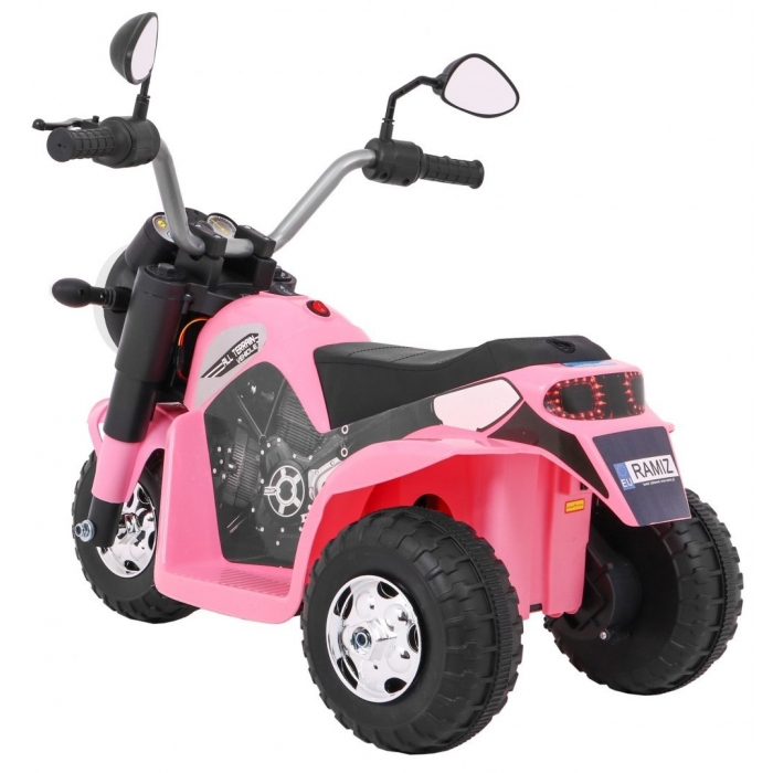 Motocicleta electrica MiniBike 71x53x57 cm roz - 4