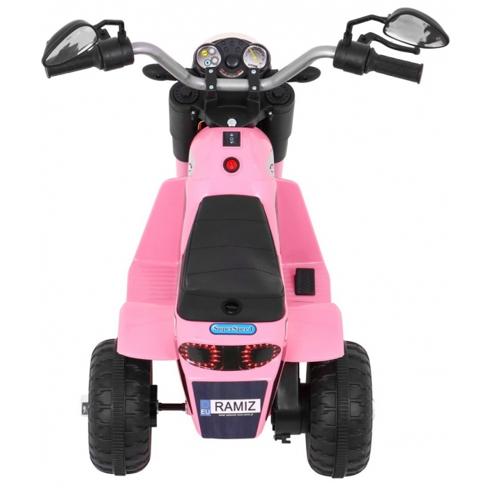 Motocicleta electrica MiniBike 71x53x57 cm roz - 6