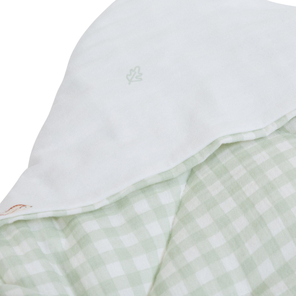 Paturica de infasat Childhome 75x75 cm jerse tetra verde - 2 | YEO