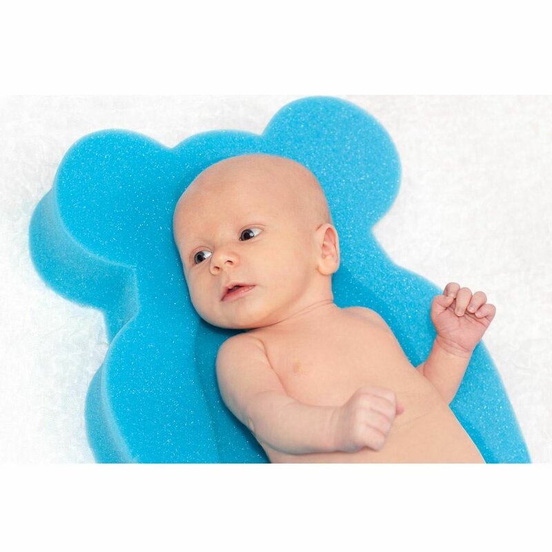 Reductor din burete New Baby pentru baie lungime 58 cm Maxi Bear Blue - 1 | YEO