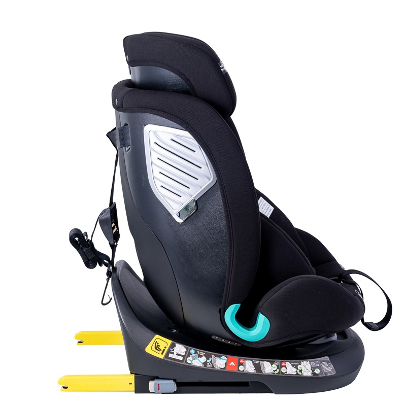 Scaun auto Deluxe Buf Boof i-Size cu isofix rotativ 360 grade 40-150 cm Saphir Black - 1 | YEO