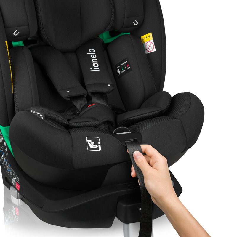 Scaun auto Lionelo Braam Air i-Size 0-36 kg 40-150 cm cu isofix gri - 2