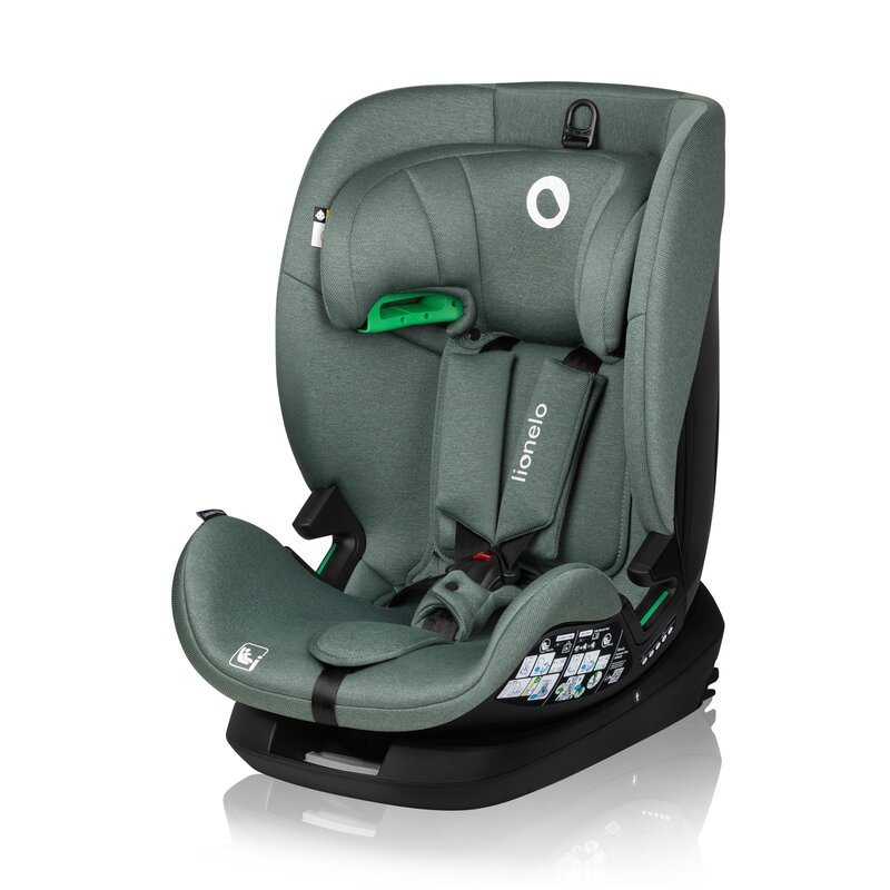 Scaun auto Lionelo Lavender I-size Isofix cu centura TopTether verde