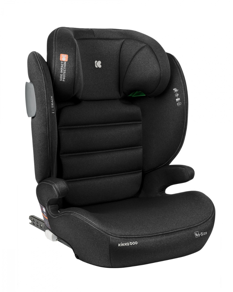 Scaun auto cu isofix KikkaBoo 100-150 cm i-Track i-SIZE Black - 4