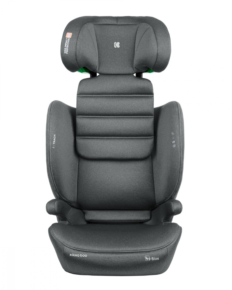 Scaun auto cu isofix KikkaBoo 100-150 cm i-Track i-SIZE Dark Grey