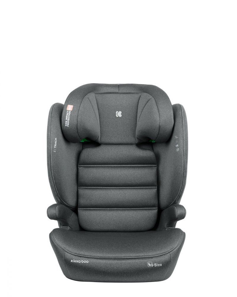 Scaun auto cu isofix KikkaBoo 100-150 cm i-Track i-SIZE Dark Grey - 1 | YEO