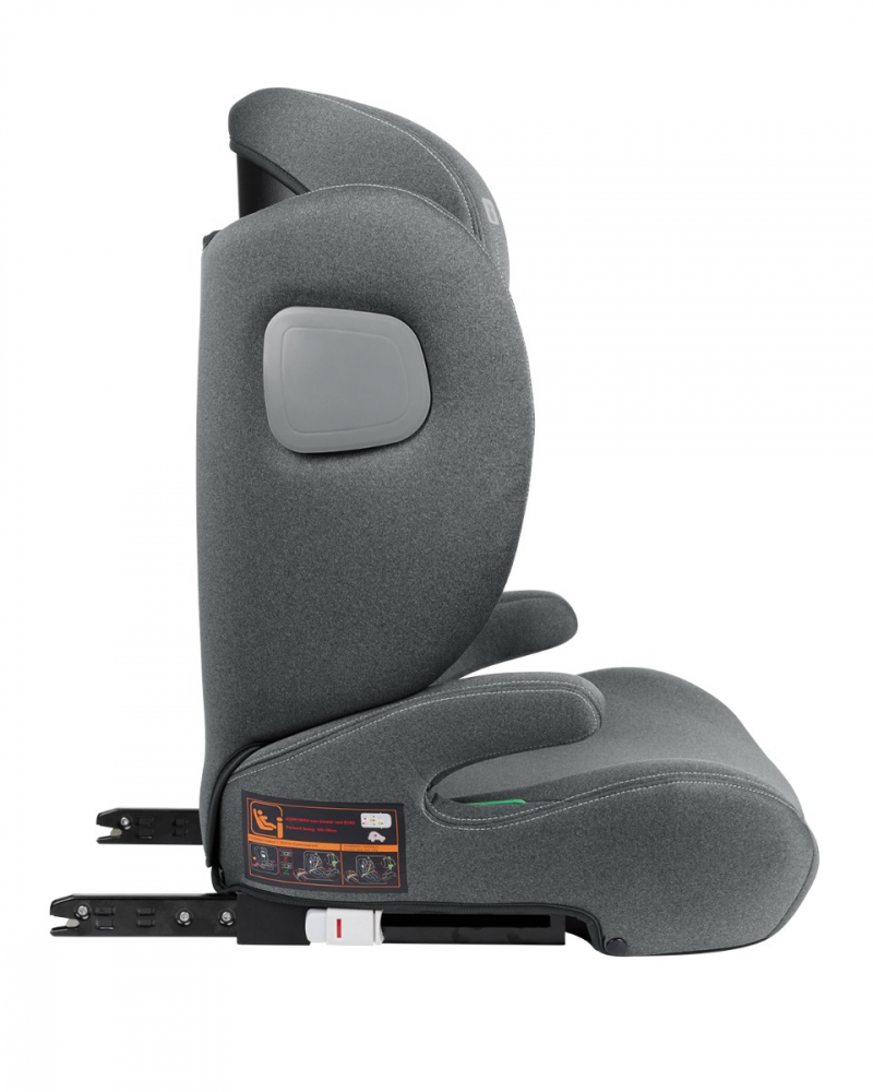 Scaun auto cu isofix KikkaBoo 100-150 cm i-Track i-SIZE Dark Grey - 2