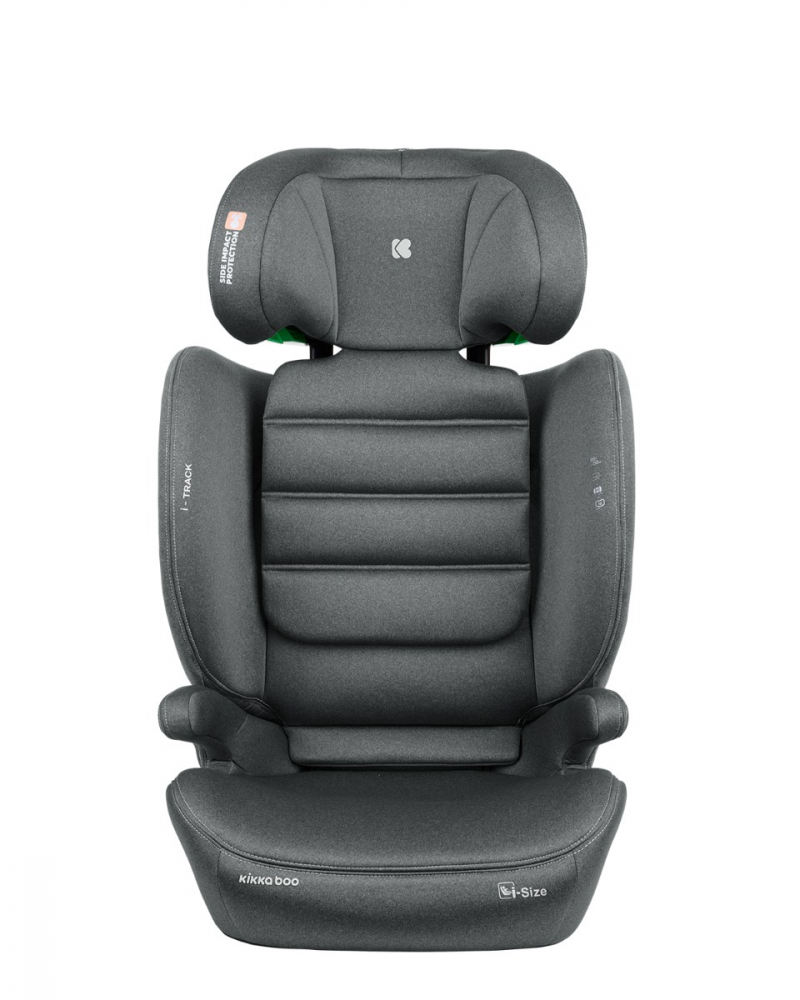 Scaun auto cu isofix KikkaBoo 100-150 cm i-Track i-SIZE Dark Grey - 3 | YEO