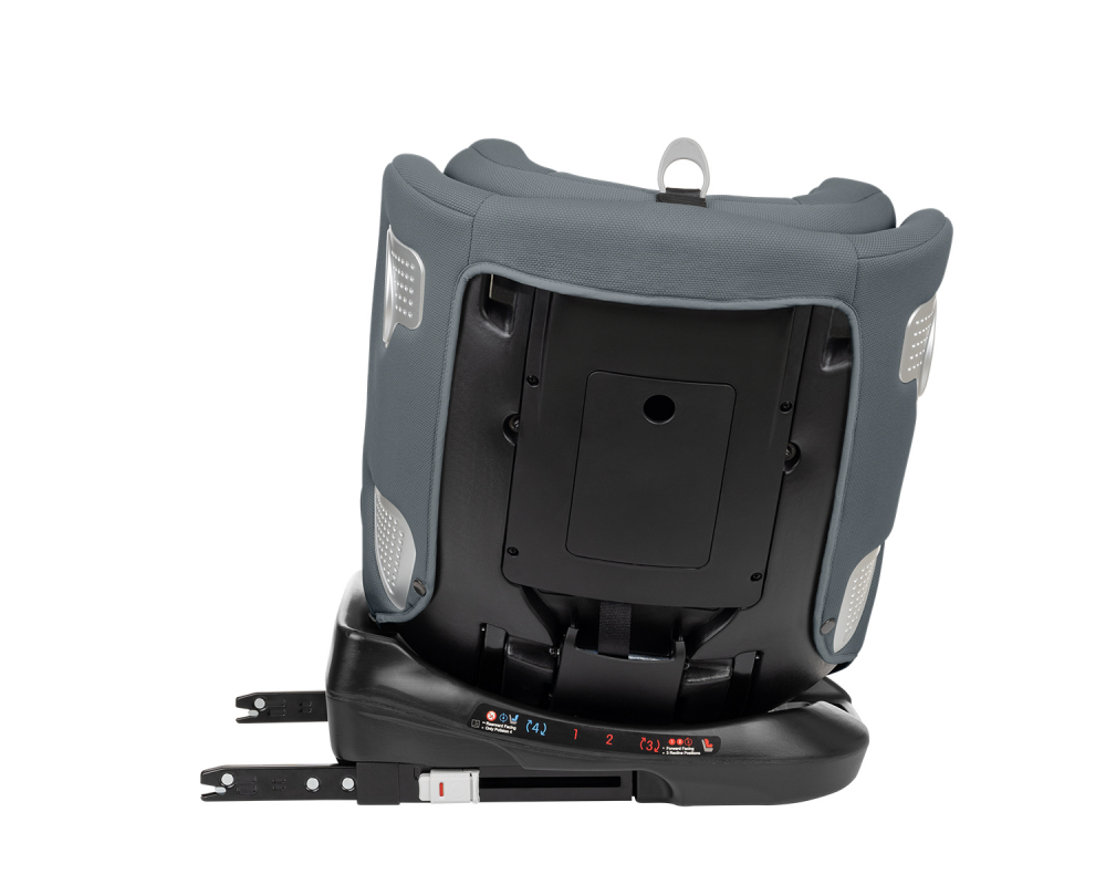 Scaun auto cu isofix KikkaBoo 40-150 cm i-Moove i-SIZE Dark Grey - 2 | YEO