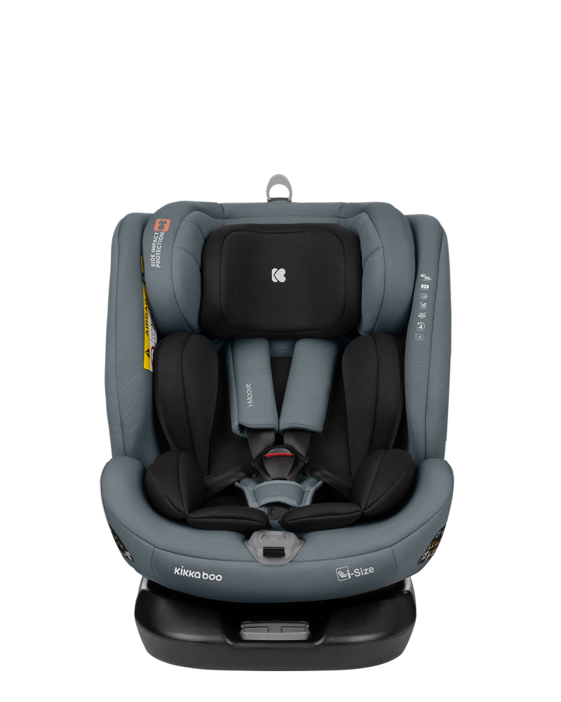 Scaun auto cu isofix KikkaBoo 40-150 cm i-Moove i-SIZE Dark Grey - 5