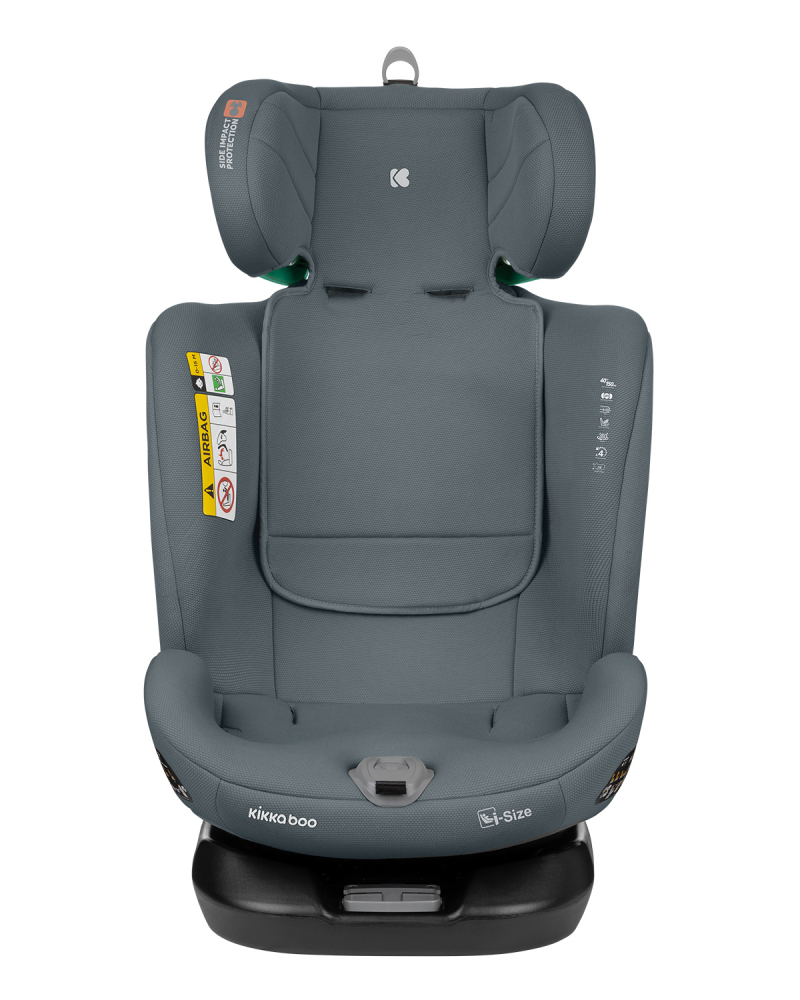 Scaun auto cu isofix KikkaBoo 40-150 cm i-Moove i-SIZE Dark Grey - 8