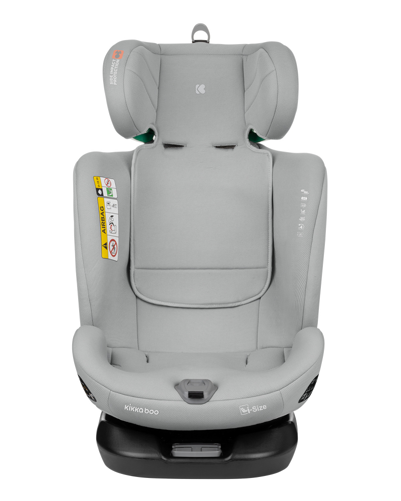 Scaun auto cu isofix KikkaBoo 40-150 cm i-Moove i-SIZE Light Grey - 4