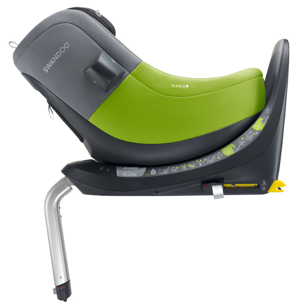 Scaun auto rotativ Swandoo Marie 5 i-Size Lime Sesame Grey