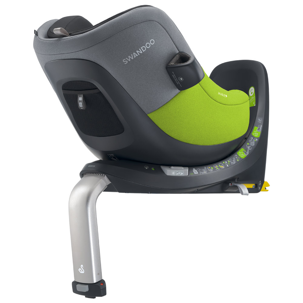 Scaun auto rotativ Swandoo Marie 5 i-Size Lime Sesame Grey - 2 | YEO