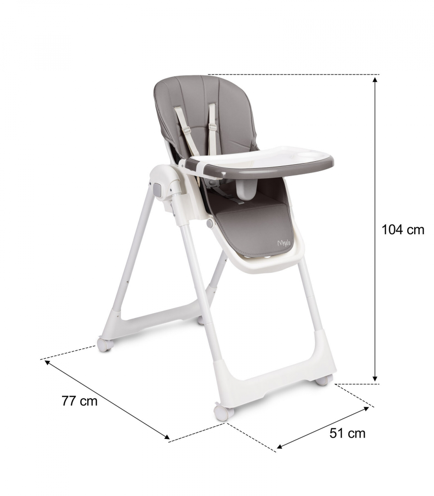 Scaun de masa Caretero Megalo gri inchis - 2 | YEO