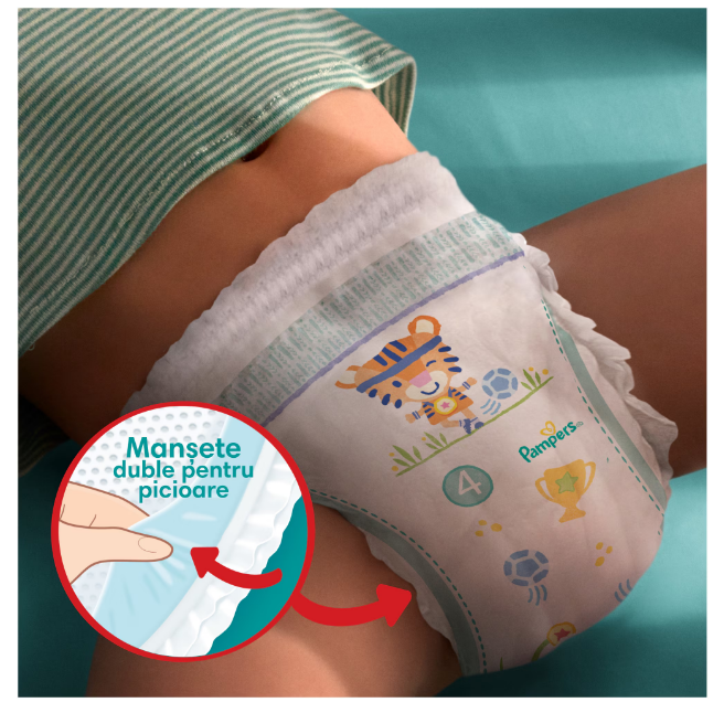 Scutece-chilotel Pampers Pants Jumbo Pack Marimea 5, 12-17 kg, 48 buc - 2 | YEO