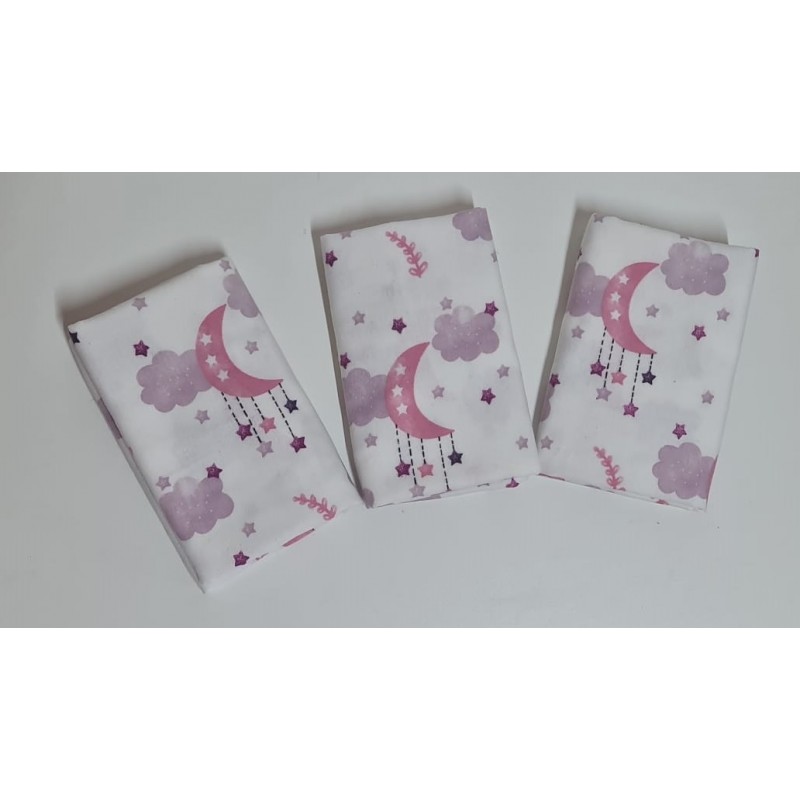 Scutece multifunctionale finet 3set pink 75x75 cm - 1 | YEO