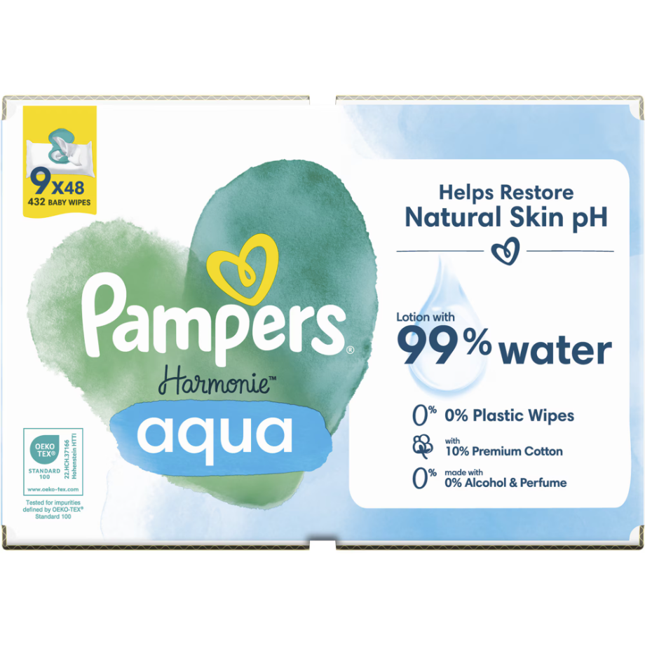 Servetele umede Pampers Harmonie Aqua 9 pachete x 48 - 7