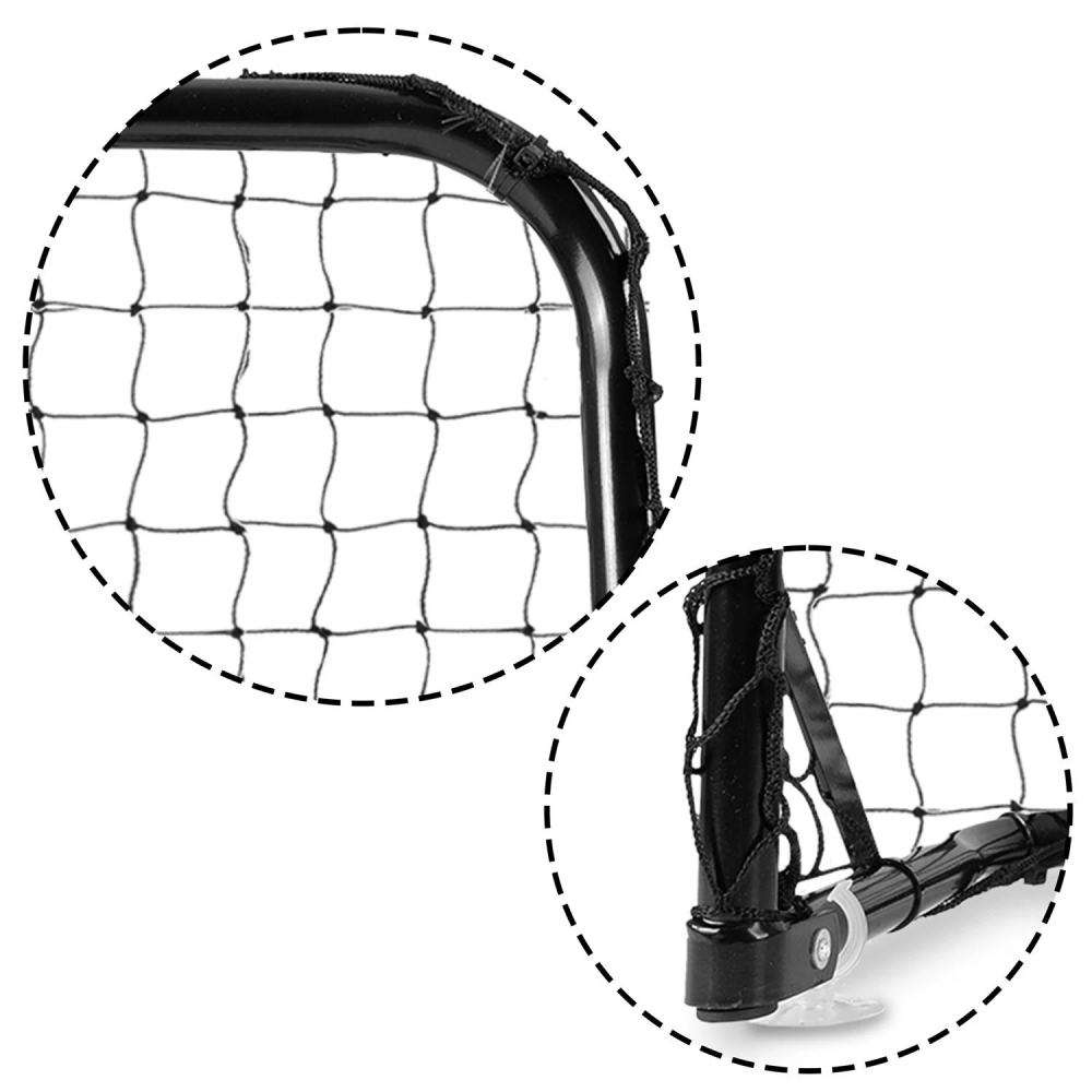 Set 2 porti de fotbal din plasa si mingie inclusa Neo Sport - 3