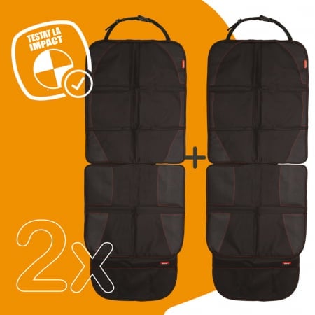 Set 2 protectii bancheta Diono Ultra Mat black - 1