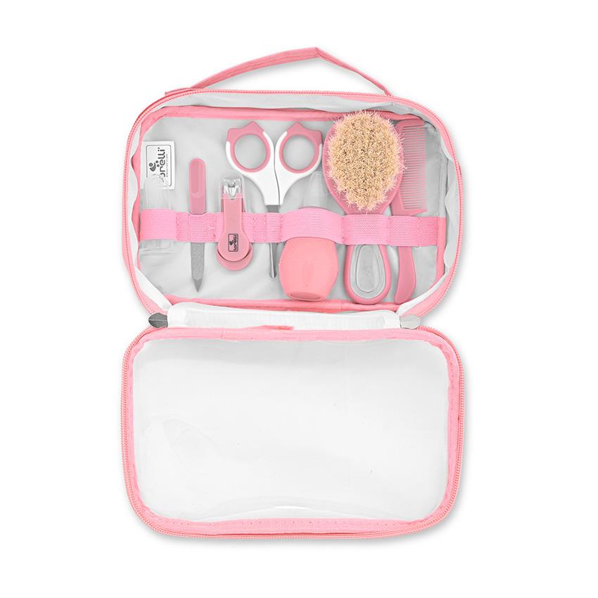 Set de ingrijire bebelusi 7 produse esentiale 0 luni+ pink