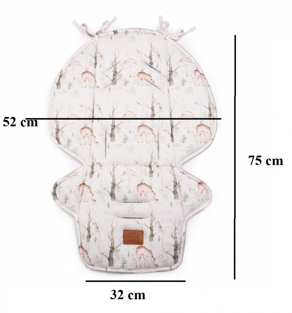 Set salteluta si protectii centuri pentru carucior Floo for Baby Pad Birds - 2