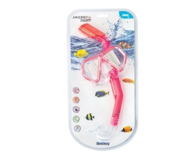 Set snorkeling pentru scufundari copii Bestway roz