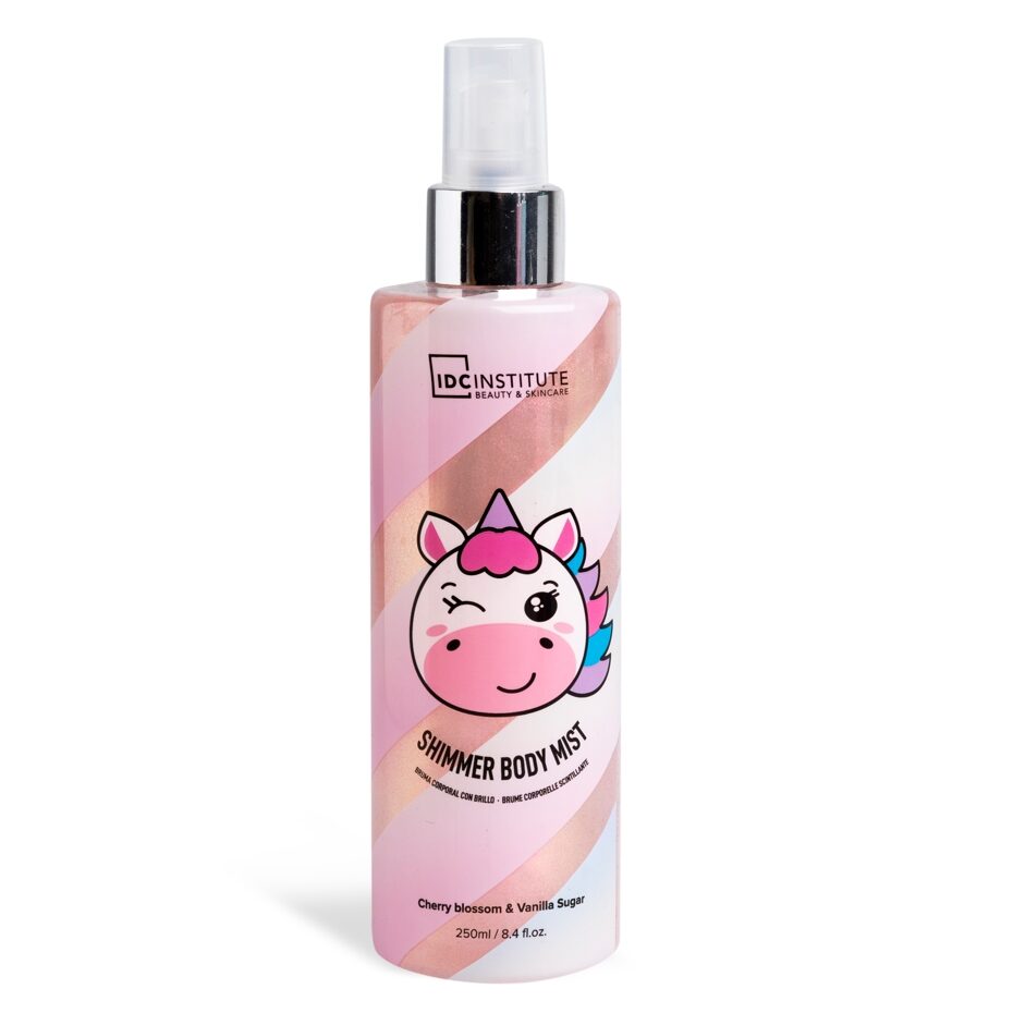 Spray de corp cu sclipici Cute Animals Shimmer Mist Unicorn IDC Institute